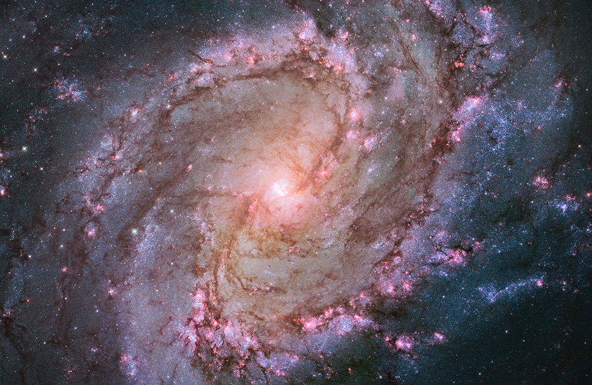 Messier 83, the Southern Pinwheel Galaxy, a Grand Design Spiral Galaxy Messier 83, the Southern Pinwheel Galaxy, a Grand Design Spiral Galaxy